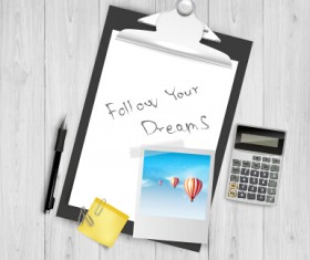 Work desktop template design vector 03