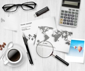 Work desktop template design vector 05