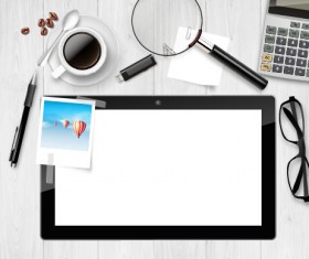 Work desktop template design vector 08