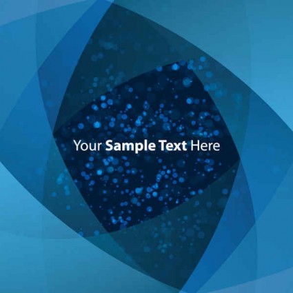 Blue modern text background vector
