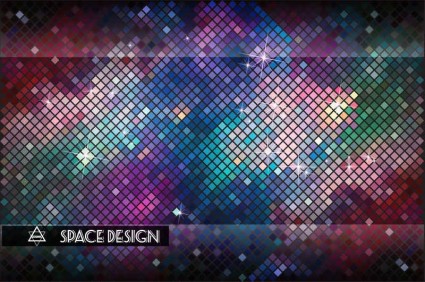 Multicolor neon fashion background vector 02