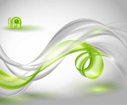 Eco green abstract vector art background 02