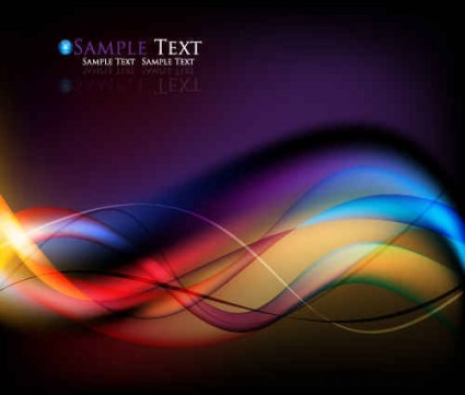 Colorful streamer background design vector