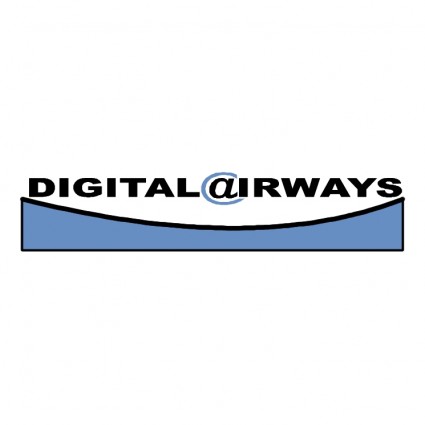 Creative Digital airways vector logo