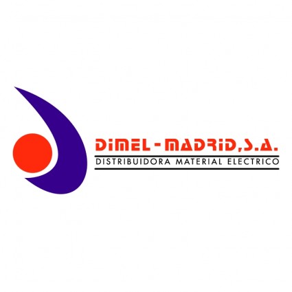 Dimel madriD vector logo material
