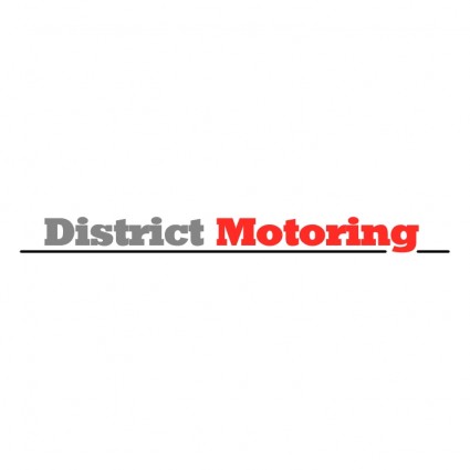Logo district motoring vector