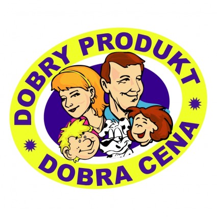 Dobry produkt dobrcena logo vector