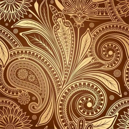 Vintage fine pattern background vector 02