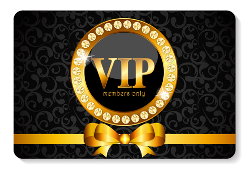 luxurious VIP members cards design vectors 10