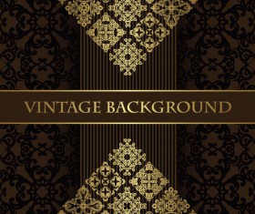 luxurious vintage backgrounds gold vector 05