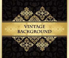 luxurious vintage backgrounds gold vector 06