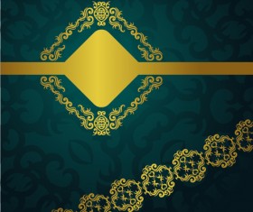 luxurious vintage backgrounds gold vector 07