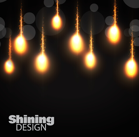 sining light bulb vector background