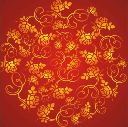 Beautiful wealth rose red background vector