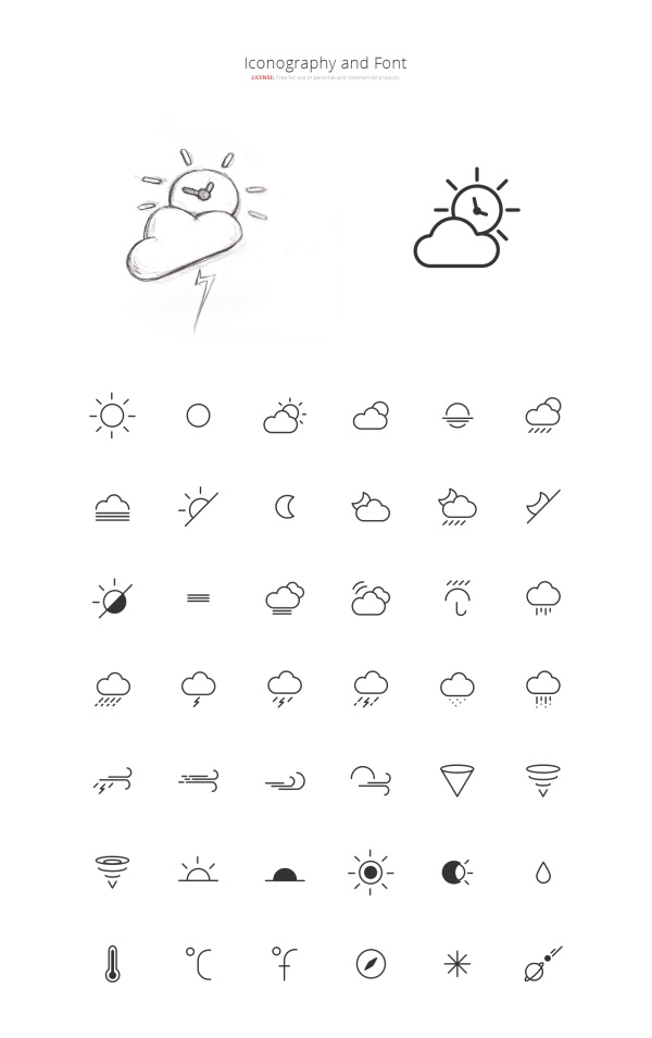 35 Weather lines icons set