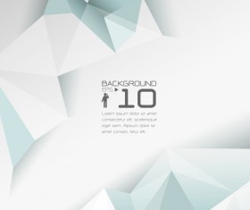 3D polygonal modern background vector 02