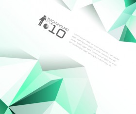 3D polygonal modern background vector 03