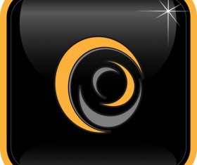 Abstract logos with textured background vector set 04