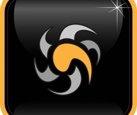 Abstract logos with textured background vector set 14