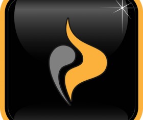 Abstract logos with textured background vector set 15