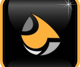 Abstract logos with textured background vector set 16