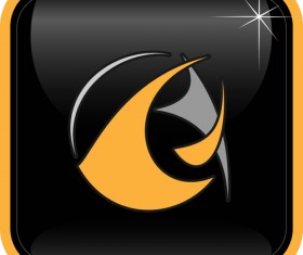 Abstract logos with textured background vector set 17