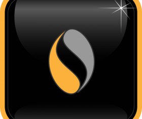 Abstract logos with textured background vector set 21