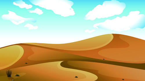 Background desert design elements vector 02