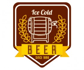 Beer stickers creative design material 01