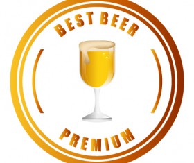 Beer stickers creative design material 02