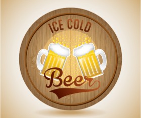 Beer stickers creative design material 04
