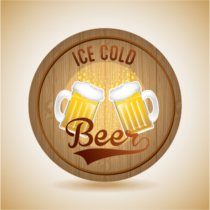 Beer stickers creative design material 04