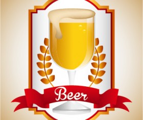 Beer stickers creative design material 05