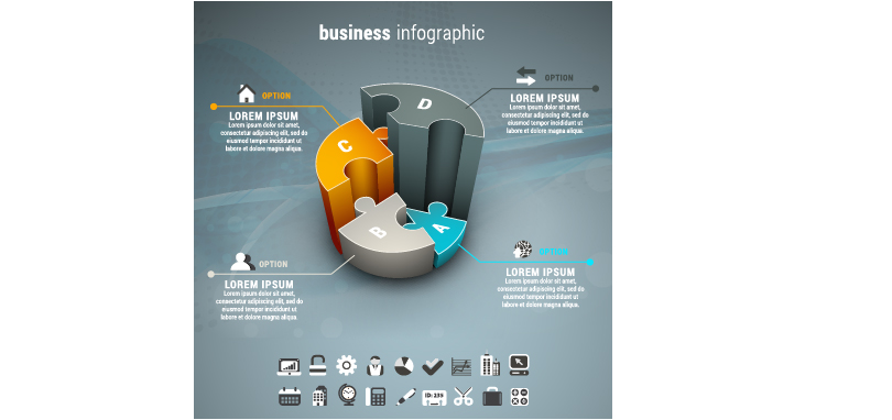 Business Infographic creative design 3476