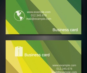 Business card abstract shape vector template 10