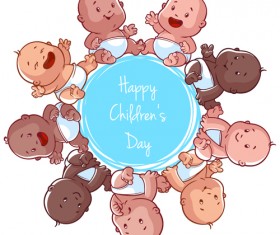 Cartoon baby cute design vector 02