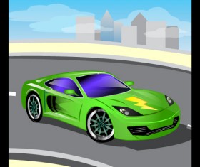 Lovely Hand draw Cartoon car vector set 02 free download