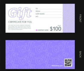 Cash gift voucher creative vector material 02
