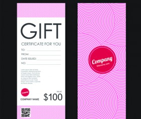 Cash gift voucher creative vector material 03