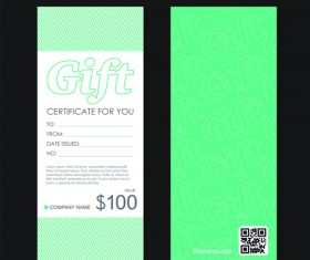 Cash gift voucher creative vector material 05