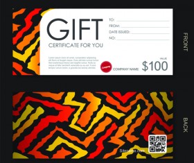 Cash gift voucher creative vector material 08