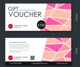 Cash gift voucher creative vector material 09