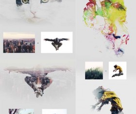 Creative double exposure Photoshop Action