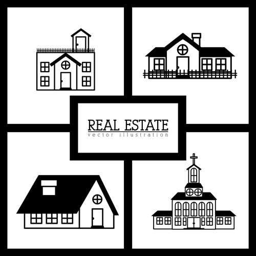 Creative real estate illustration vectors 01