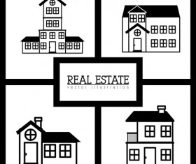Creative real estate illustration vectors 02