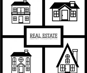 Creative real estate illustration vectors 03