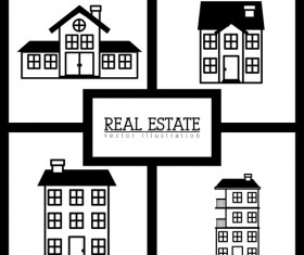 Creative real estate illustration vectors 05
