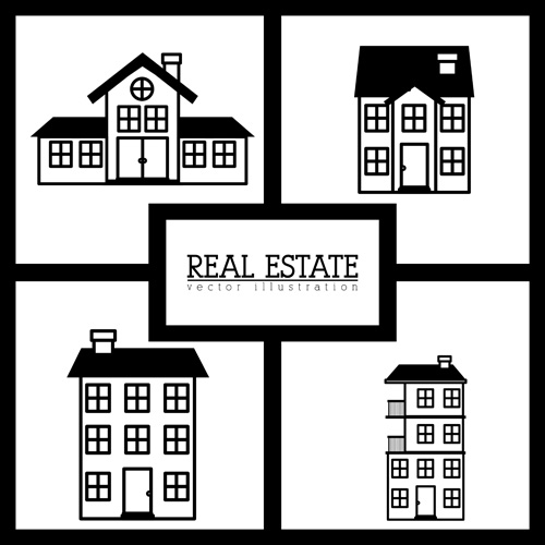 Creative real estate illustration vectors 05