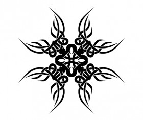 Creative tattoo ornament material vector 01