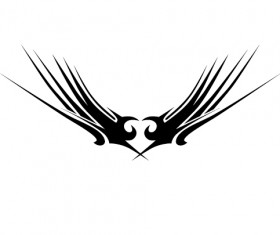 Creative tattoo ornament material vector 02